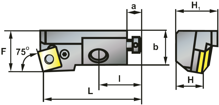 PSKNR 16CA12K vyvrtávací tyč